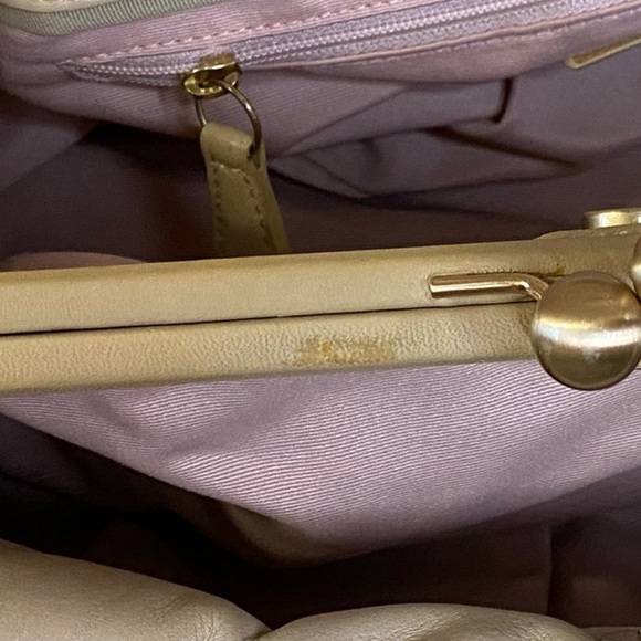 Coach Madison Phoebe Beige Leather Handbag - Picture 5 of 7